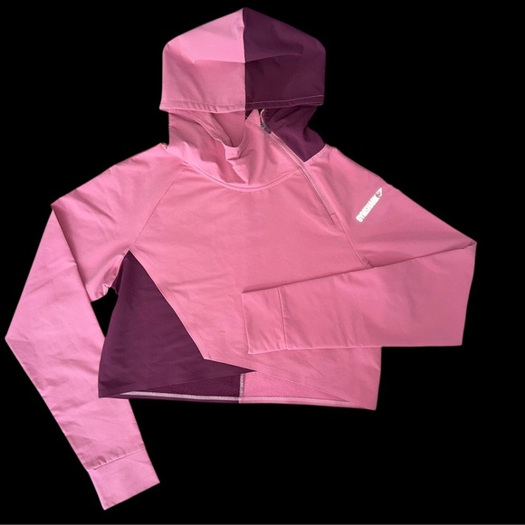 GYMSHARK CROPPED HOODED JACKET - Picture 1 of 7